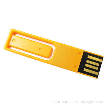 Clip USB Drive with Orange Color